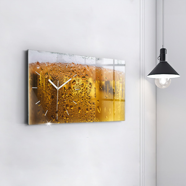 Reloj de cristal horizontal Jarra de cerveza
