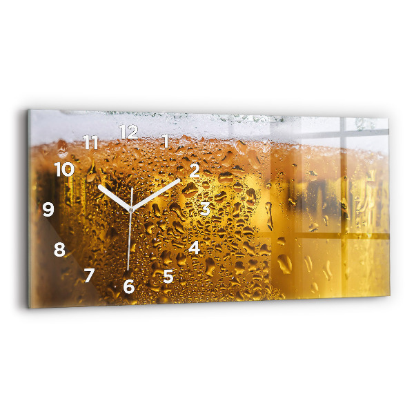 Reloj de cristal horizontal Jarra de cerveza