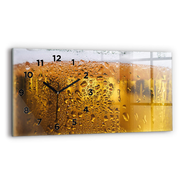 Reloj de cristal horizontal Jarra de cerveza
