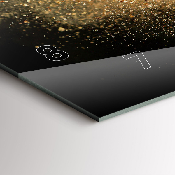 Reloj de cristal horizontal Especias esparcidas