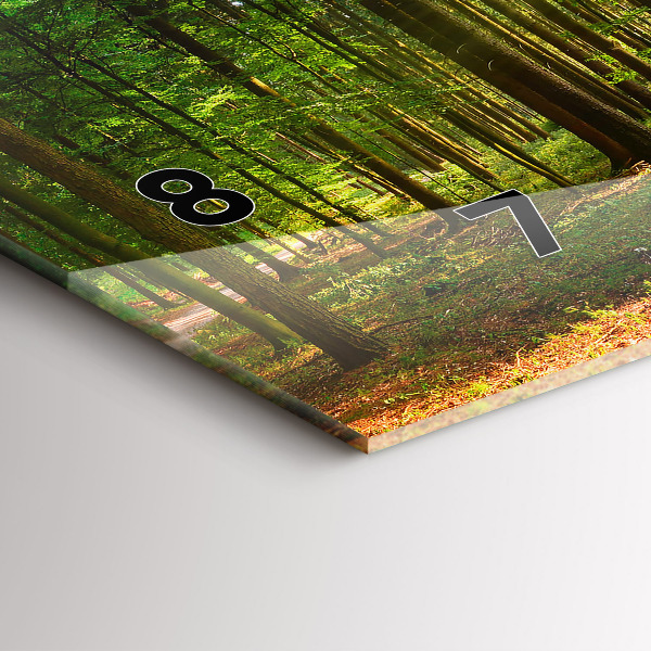 Reloj horizontal Amanecer en el bosque