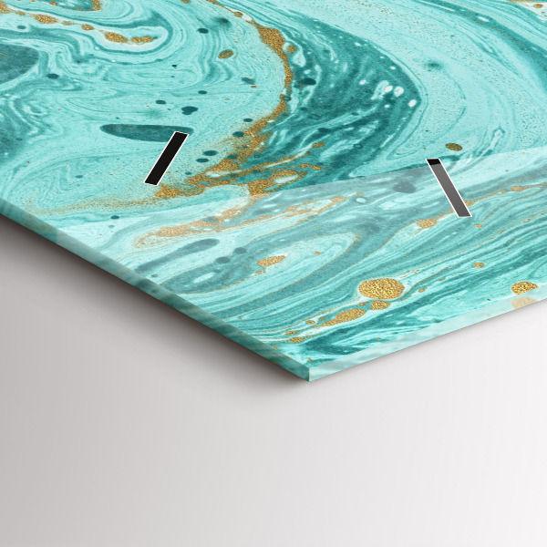 Reloj horizontal Textura de mármol