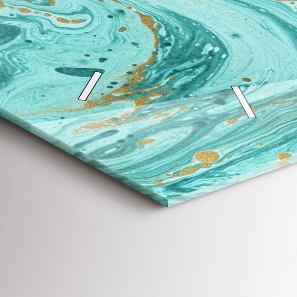 Reloj horizontal Textura de mármol