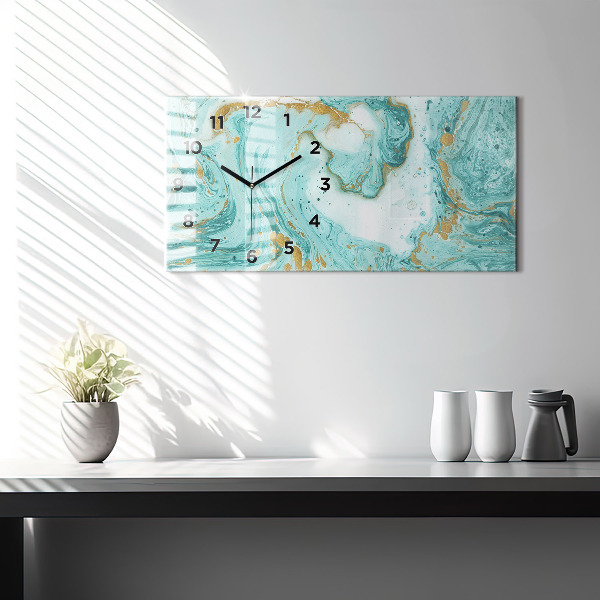Reloj horizontal Textura de mármol