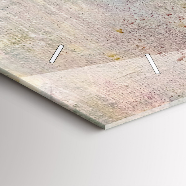 Reloj de cristal horizontal Abstracción pintada