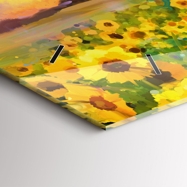 Reloj horizontal Campo de girasoles