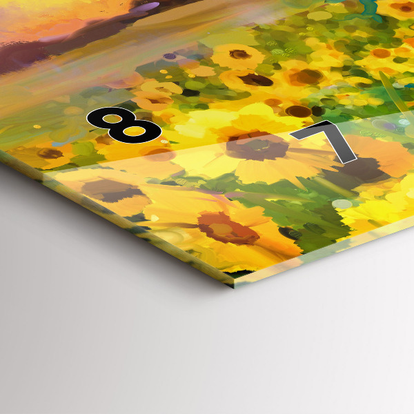 Reloj horizontal Campo de girasoles