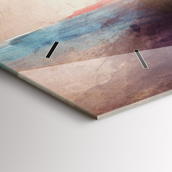 Reloj horizontal Retrato abstracto de una mujer