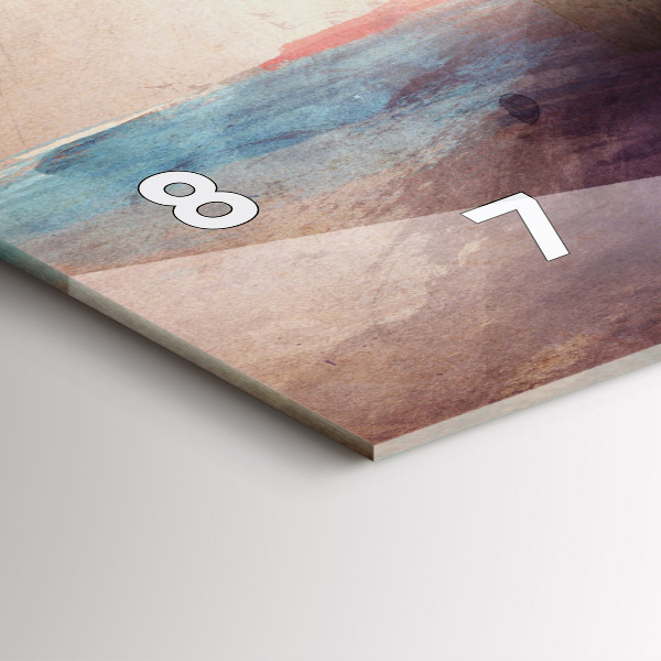 Reloj horizontal Retrato abstracto de una mujer