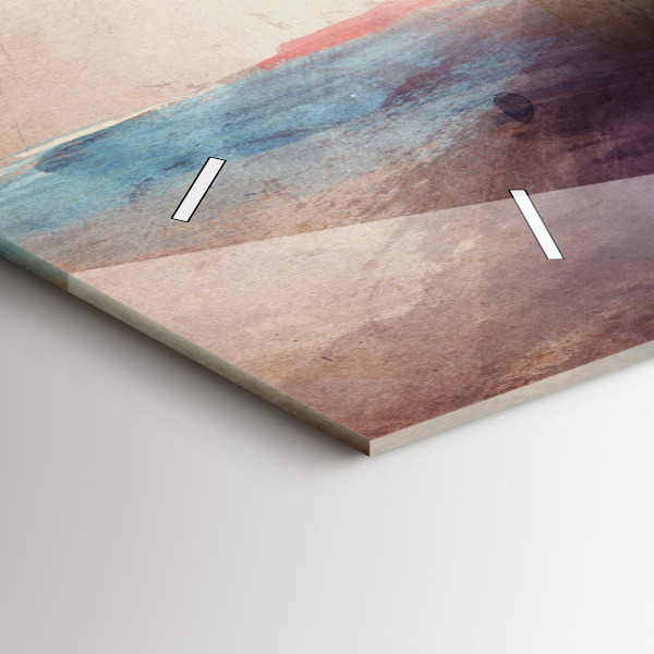 Reloj horizontal Retrato abstracto de una mujer