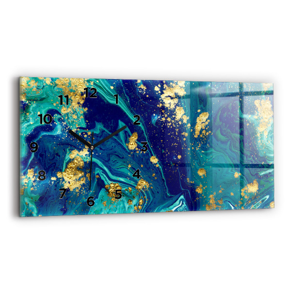 Reloj de cristal horizontal Abstracción moderna