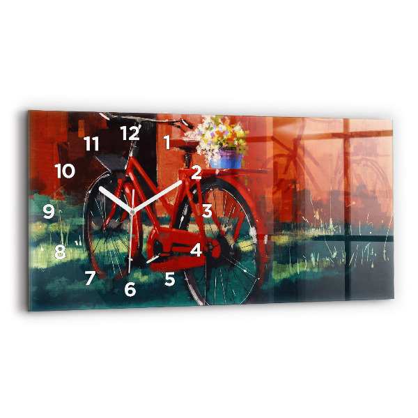 Reloj horizontal Bicicleta pintada