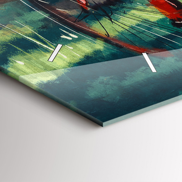 Reloj horizontal Bicicleta pintada