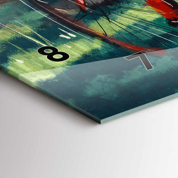 Reloj horizontal Bicicleta pintada