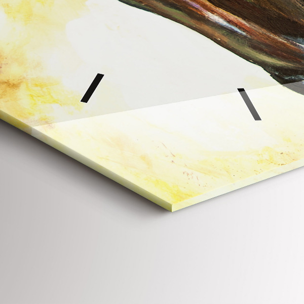 Reloj horizontal Dos caballos pintados