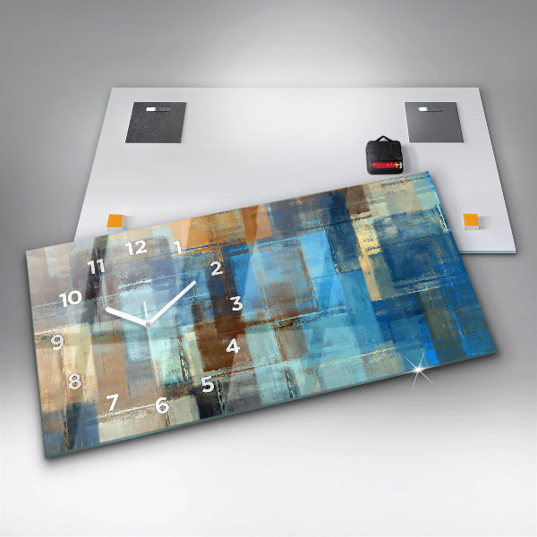 Reloj horizontal Fondo colorido - abstracto