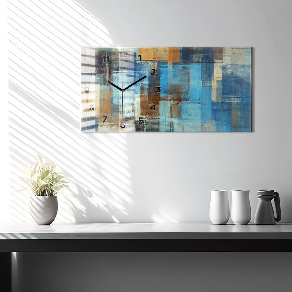 Reloj horizontal Fondo colorido - abstracto