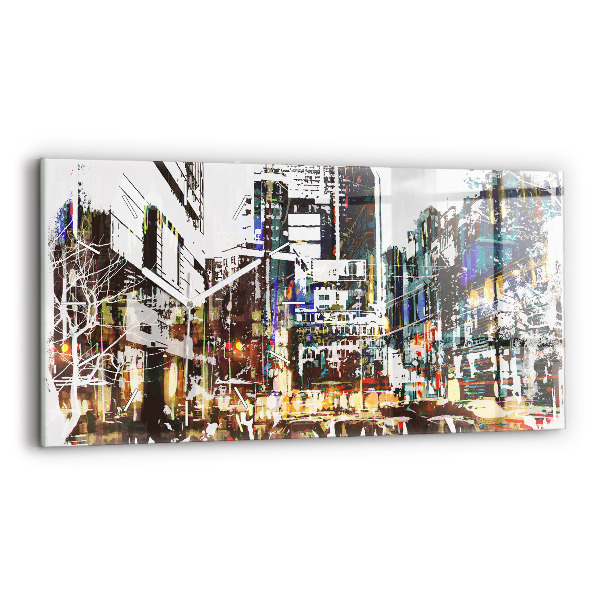 Reloj de cristal horizontal Nueva York