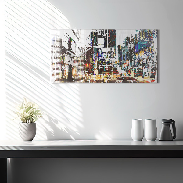 Reloj de cristal horizontal Nueva York