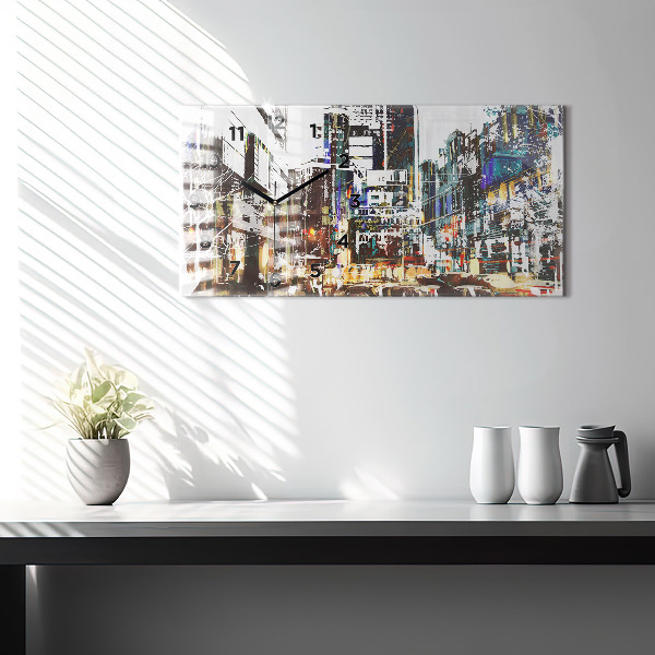 Reloj de cristal horizontal Nueva York