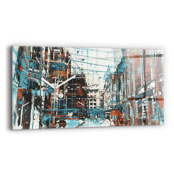 Reloj de cristal horizontal Arte callejero