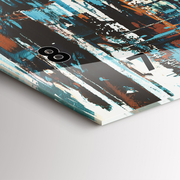 Reloj de cristal horizontal Arte callejero