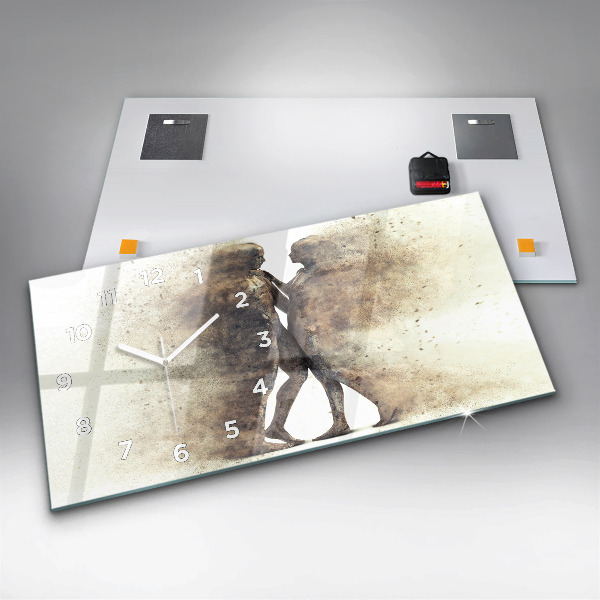 Reloj horizontal Abstracción gente arena