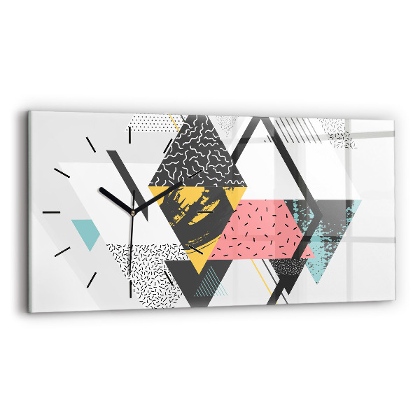 Reloj horizontal Patrón geométrico