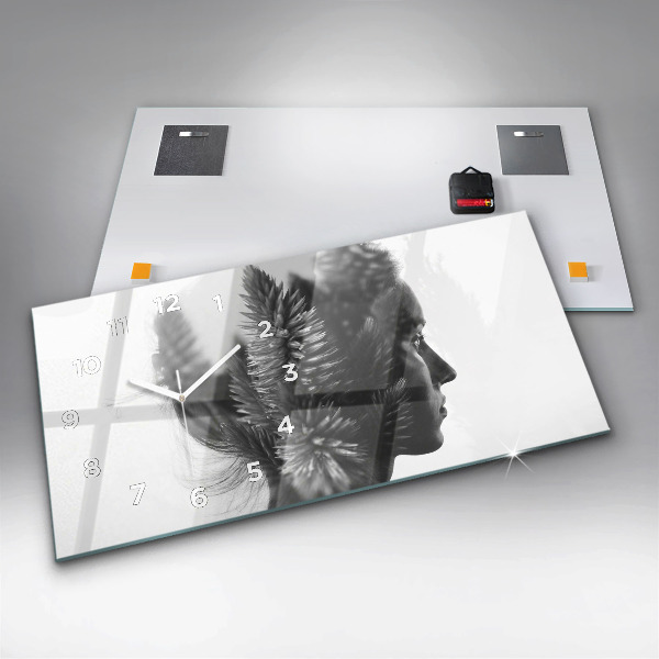 Reloj de cristal horizontal Sensibilidad humana del pensamiento