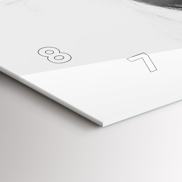 Reloj de cristal horizontal Sensibilidad humana del pensamiento