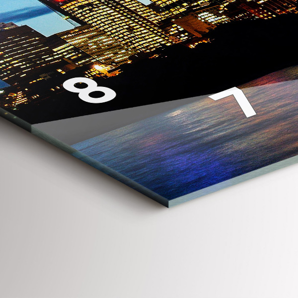 Reloj de cristal horizontal Sydney al atardecer