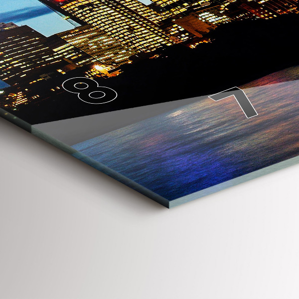 Reloj de cristal horizontal Sydney al atardecer