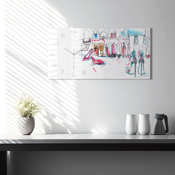 Reloj de cristal horizontal Elemento de feminidad