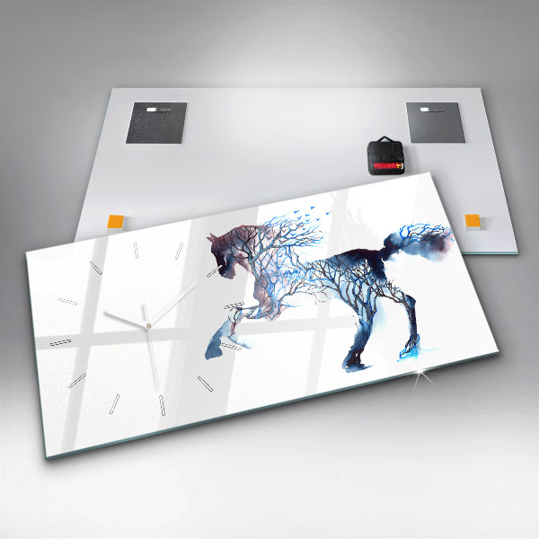 Reloj de cristal horizontal Naturaleza animal Altruismo