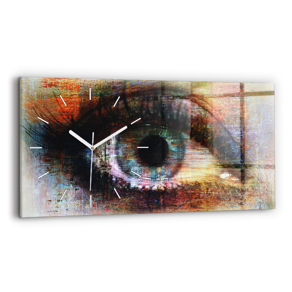 Reloj horizontal Arte callejero Ojo
