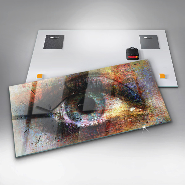 Reloj horizontal Arte callejero Ojo