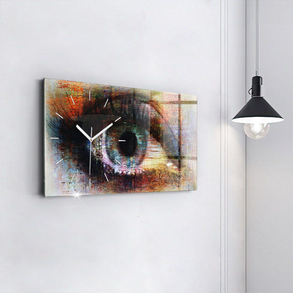 Reloj horizontal Arte callejero Ojo