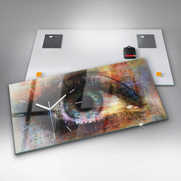 Reloj horizontal Arte callejero Ojo