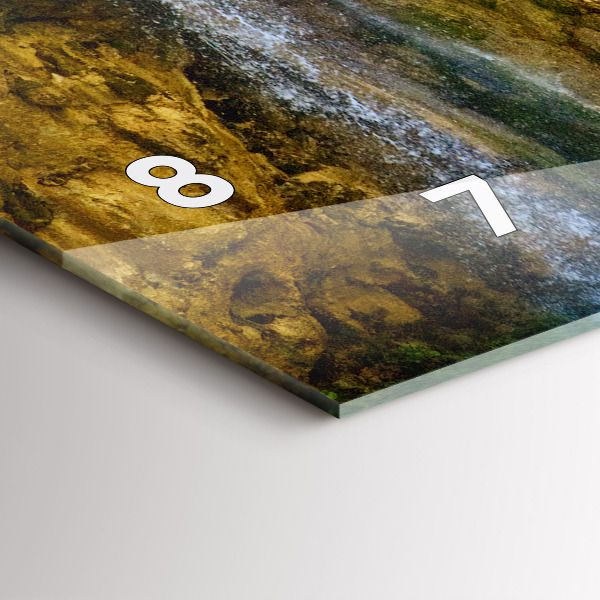 Reloj de cristal horizontal Paisaje lagunar