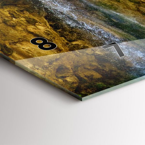 Reloj de cristal horizontal Paisaje lagunar