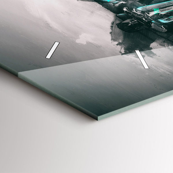 Reloj de cristal horizontal Coche antiguo