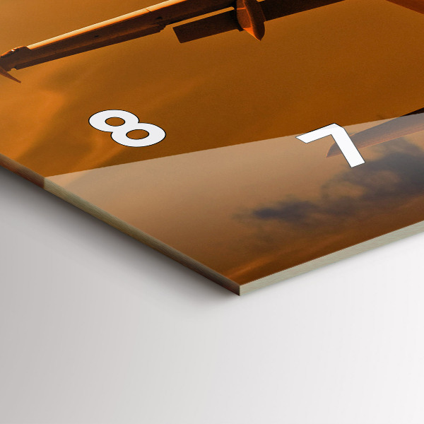 Reloj horizontal Viaje en avión