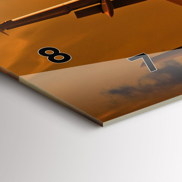 Reloj horizontal Viaje en avión