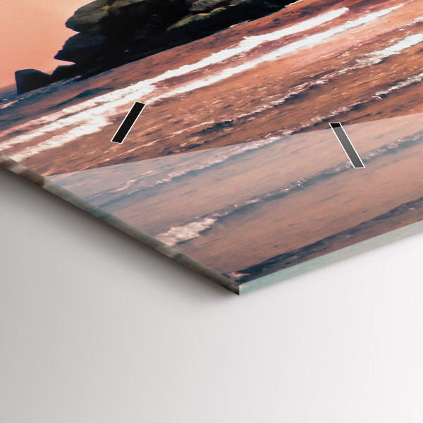 Reloj de cristal horizontal Costa de Sherman