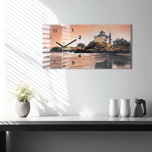 Reloj de cristal horizontal Costa de Sherman