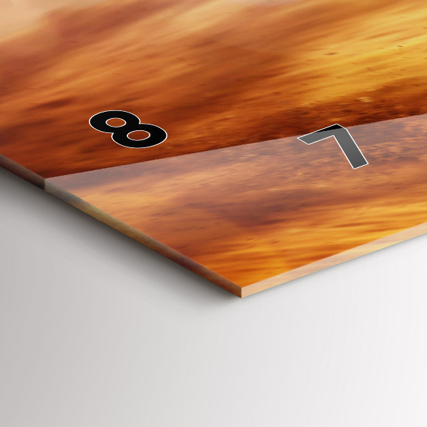 Reloj de cristal horizontal Enduro motocross