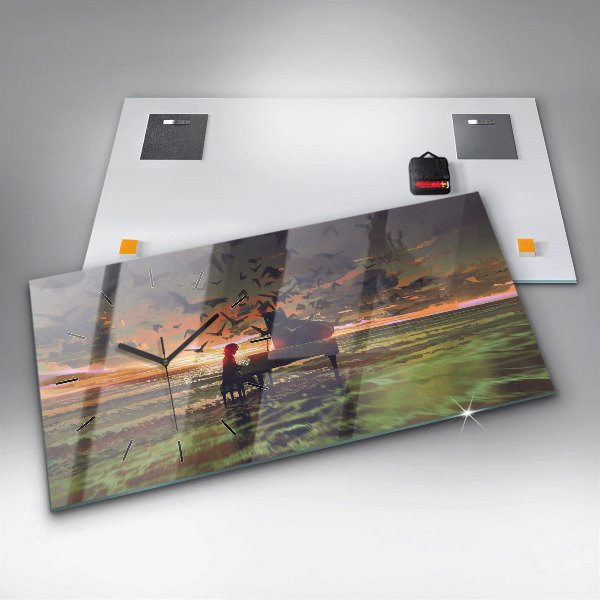 Reloj horizontal Concierto en la playa