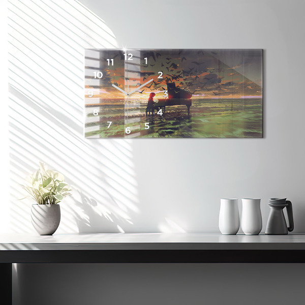 Reloj horizontal Concierto en la playa