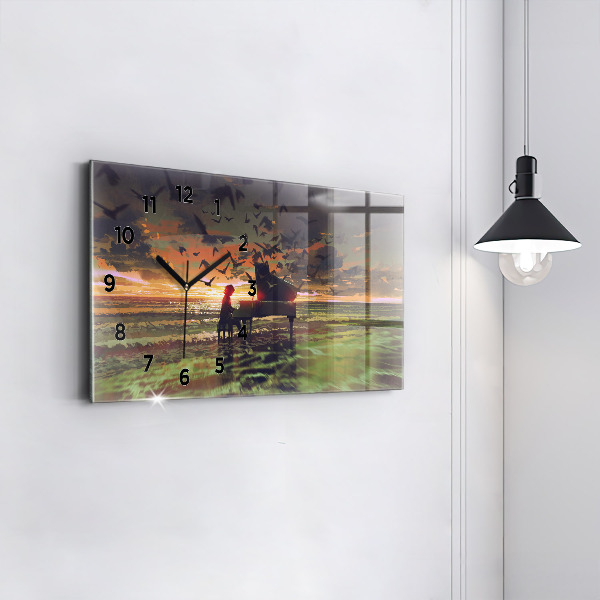 Reloj horizontal Concierto en la playa