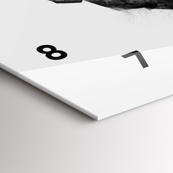 Reloj horizontal Dibujo oso